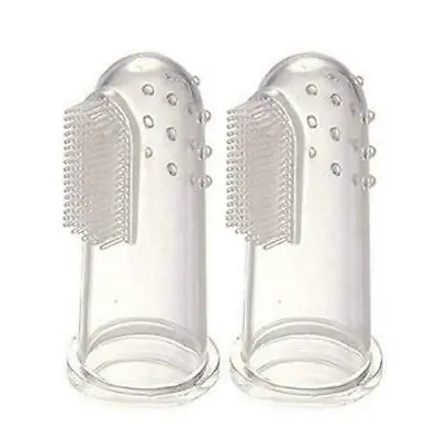 Bickiepegs Baby Infant Care Finger Teething Tooth Brush And Gum Massager 2 Pack • £6.69