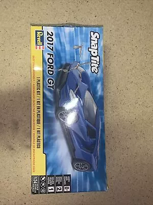 Revell SnapTite 2017 Ford GT Model Kit 1/24 Skill Lvl 2 Age 8+ Blue Box Damage • $15.99