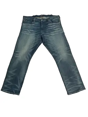 Polo Ralph Lauren The Classic Jeans Mens Dark Blue Straight Zip Size 40X32 • $79.94