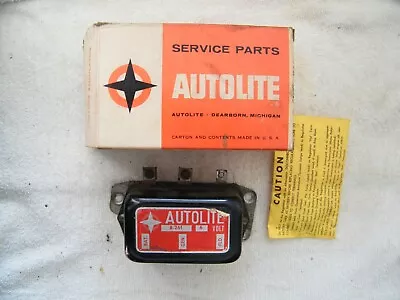 Vintage AUTOLITE 8-261 VOLTAGE REGULATOR 6 Volt (untested) 45 Amps. • $14.99