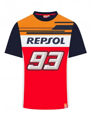 Official Marc Marquez 93 Dual Repsol Honda T Shirt - 19 38509 • $37.29