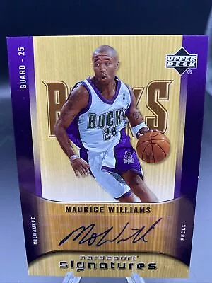 Maurice (Mo) Williams 2005-06 Upper Deck Hardcourt Signatures Auto • $4.99