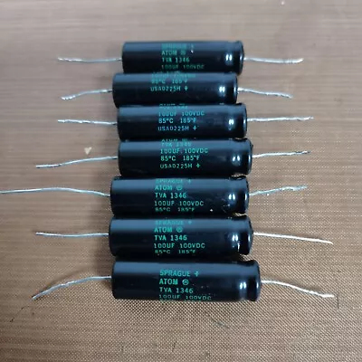 Sprague Atom Electrolytic Capacitors TVA 1346 100uF 100V For Tube Amplifiers • $7.50