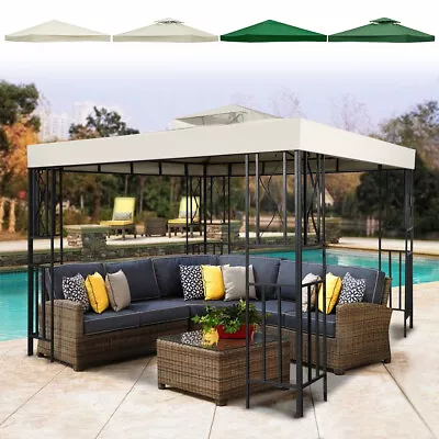 Garden Gazebo Top Cover 3x3M Canopy Replacement Pavilion Roof 1/2 Tier AU • $99.69