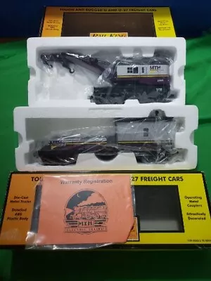 MTH Rail King Operating Crane Car And Crane Tender 30-7928/39 • $95