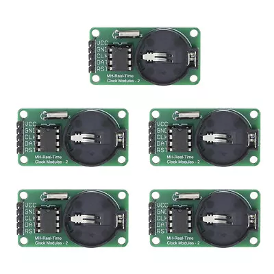 5PCS DS1302 Real Time Clock RTC Module Board Serial Fit For Arduino ## • $10.89