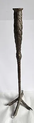 P.E. Guerin Figural Ostrich Leg Clawed Foot Oil Lamp Base • $850