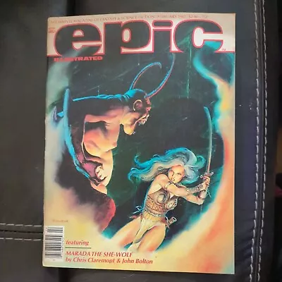 Epic Illustrated #10 February 1982 Marada The She-Wolf Story  • $8