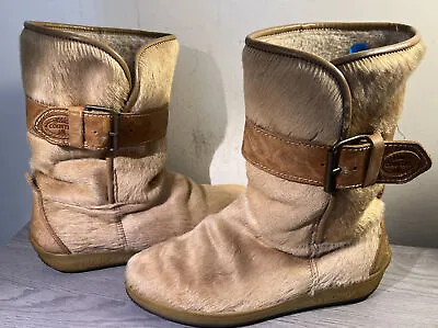 Beautiful New Vintage Tecnica Country Faux Fur Après Ski Winter Boots - Size 11 • $75