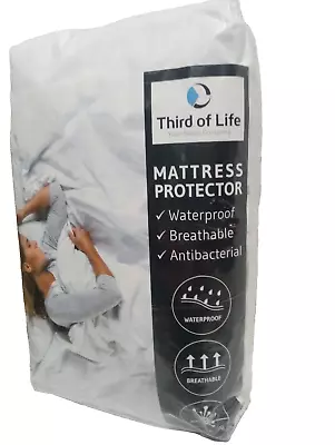 Waterproof Mattress Protector Queen Size White • £19.30