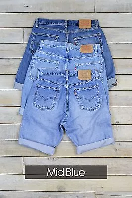 £9 • Buy Mens Vintage Levi Strauss Denim Shorts (Grade B) Levis 28,29,30,31,32,33,34,3...