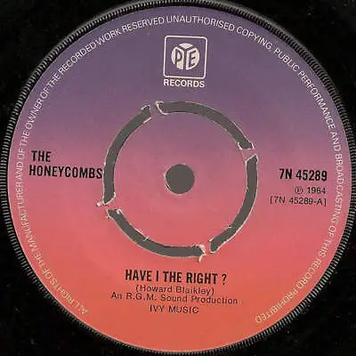 The Honeycombs - Have I The Right ? (Vinyl) • £4