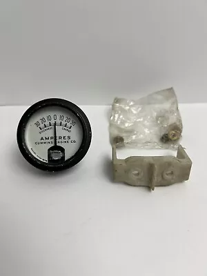 Vintage Cummins Engine Co. FARIA AMMETER Model 4010-5-20A Amperes Amp Gauge • $34.99