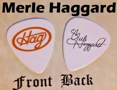 Merle Haggard Classic Country Band 2-sided Novelty Signature Guitar Pick (BG-H8) • $2.97