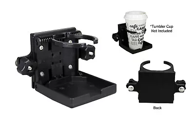 Pactrade Marine Boat Track Versatrack Sport Folding Adjustable Drink Cup Holder • $16.99