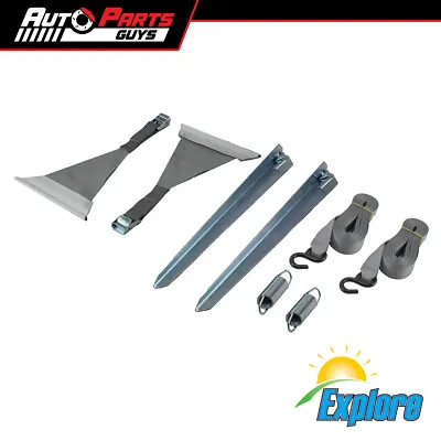 Explore Caravan Awning Tie Down Kit Inc. Pegs & Springs • $41.99