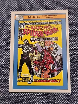 1990 Marvel Impel MVC Amazing Spider-Man # 129 Trading Card The Punisher. • $0.39