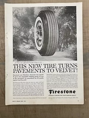 Vintage 1961 Firestone Magazine Ad - Vintage Print Firestone Advertisement • $8.99