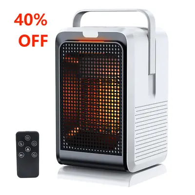 Portable Electric Space Heater Garage Hot Air Fan For Large Room With Remote • $19.99