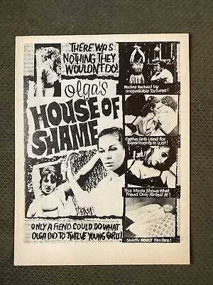 Olga’s House Of Shame - Original  1964  Movie Pressbook - • $65