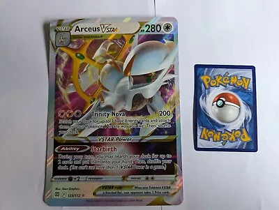 Pokemon Card Arceus Vstar 123/172 Brilliant Stars Jumbo Size • £0.99