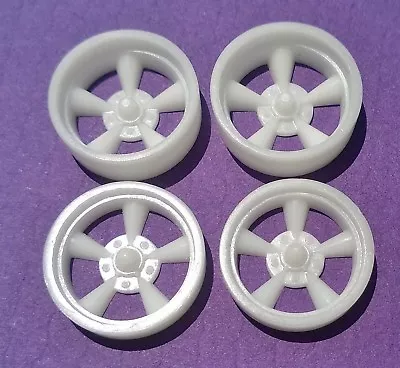 Resin 1/24 American Torq Thrust D Mag Wheels - Staggered Offset Street Set • $7.99