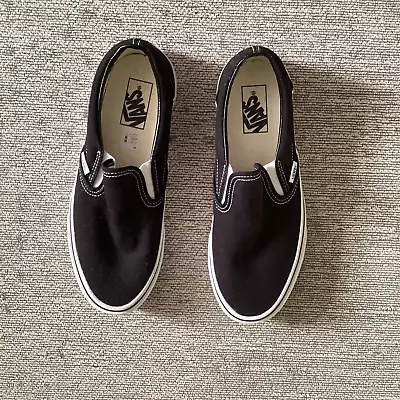 Brand New VANS Classic Black Canvas Slip On -Mens UK Size 7 • £42.99