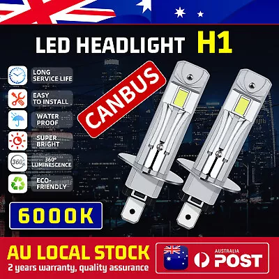 H1 LED Headlight CANbus Beam Bulbs Halogen 1:1 For Mazda 6 2004 GY Station Wagon • $51.99
