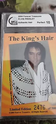 Elvis Presley Hair Certificate Of Authenticity 2476 New Unopened • $100