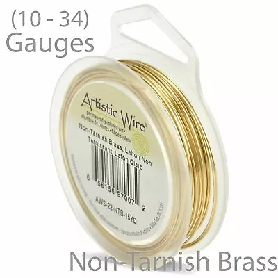 $7.52 • Buy Non-Tarnish Brass Artistic Craft Wire - Round Wire (10 - 34 Gauge Wires)