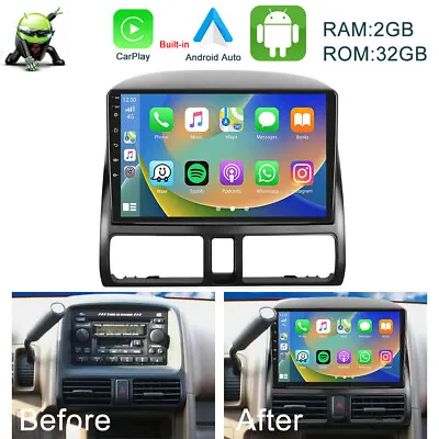 For Honda CR-V CRV 2002-2006 Apple Carplay Car Stereo Radio GPS Navi  Android 13 • $109.86