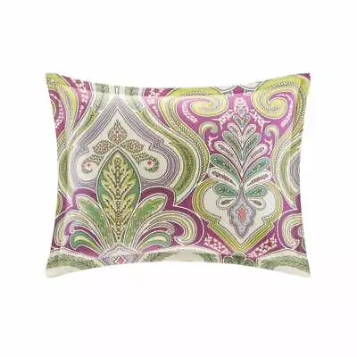 2 X Echo Vineyard Paisley 2 X Standard Pillow Shams Floral Purple Green Tan • $69