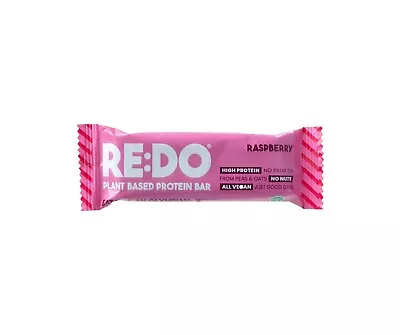 Redo Foods I Protein Bar I Vegan And Nut Free I 60g I Rasberry • $4.50