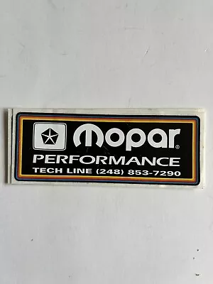 Original Vintage NOS MOPAR Performance Parts Tech Line Sticker ~2x4.75” (6G) • $14.99