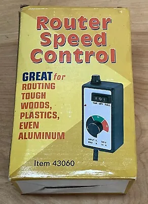 Variable Speed Controller For Router Drill Grinder Elec.Motor Rheostat - New • $16.95