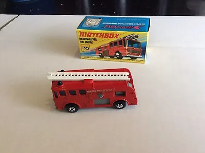 Matchbox Superfast 35 Merryweather  Fire Engine  Old Store Stock  Mint Boxed • £29.99