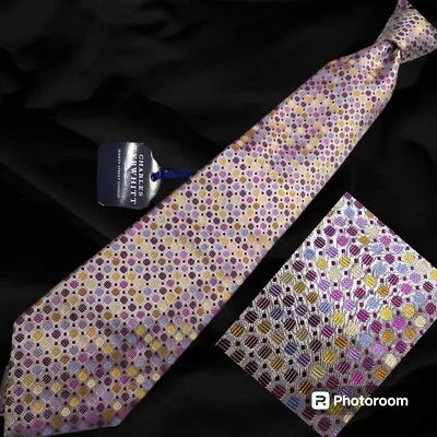 Charles Tyrwhitt Uk Thick Handmade English Woven Silk Necktie Nwt $135 • $45