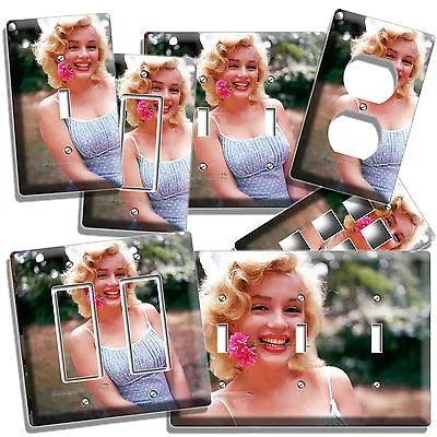 Marilyn Monroe Smiling Flower Light Switch Wall Plate Outlet Room Home Art Decor • $27.99