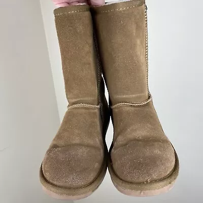 Minne Tonka Leather Sheepskin Winter Boots Women’s Size 6 • $24.98