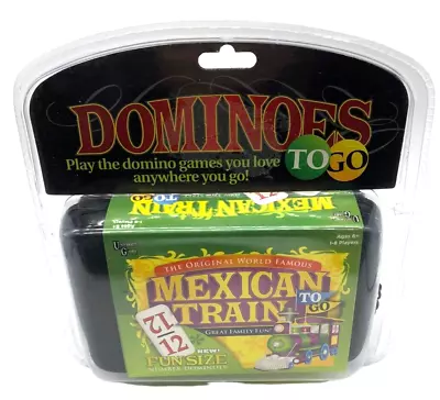 Double 12 Mexican Train Number Dominoes To Go Travel Size With Zip Up Case New • $19.99