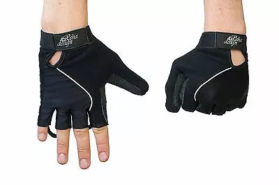 Wheelchair Gloves Gel Palm Reha Design Ultra Lite High Tech Black  Limited Sizes • $51