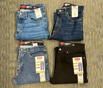 Wrangler Mens Performance Series Jeans Five Star Regular Fit Flex Waistband NEW! • $39.95