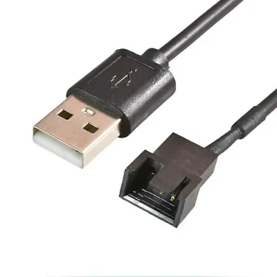G38 USB 2.0 Plug To 3-Pin/4-Pin Adapter Cable For 5V Computer PC Fan 19 11/ • $5.10
