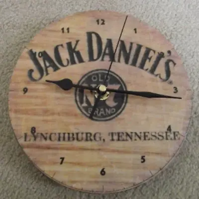 JACK DANIELS 7  Wall Clock Upcycled • £12