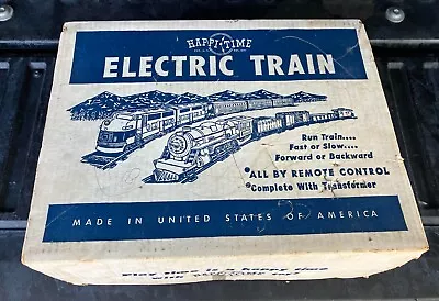 Vintage TIN Marx Happi Time Electric Train Set NY Central W/ Tracks Transformer • $175