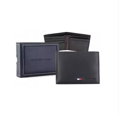 £62 • Buy Tommy Hilfiger Leather Billfold Wallet With Coin Pocket Men's Wallets