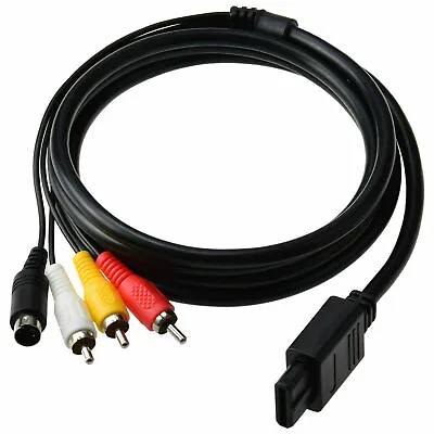 S-Video AV Composite Cables Cord Connection For Nintendo N64 SNES RCA 1.8m  • $11.90