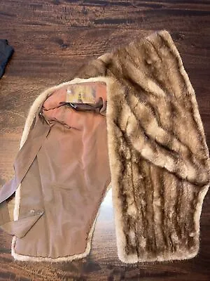 Vintage CC Winans Co. Natural Brown Mutation Fur MINK /Shawl/Cape • $65