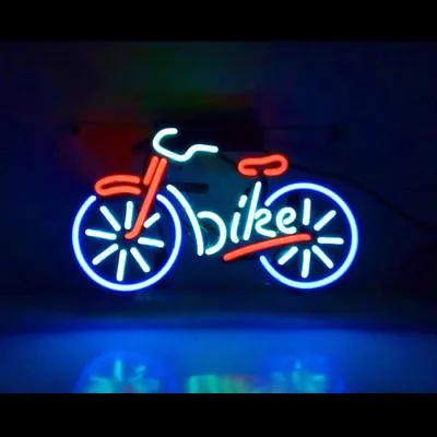 Bike Bicycle Shop Store Open Acrylic 14  Neon Light Sign Lamp Wall Decor Display • $85.79