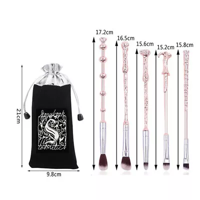 5PCS Movie Makeup Brushes Set Harry Potter Wizard Makeup Cosmetic Wand Brush AU • $16.91